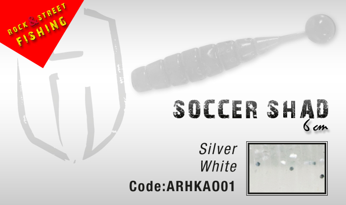 Herakles Soccer Shad mm. 60 colore SILVER WHITE